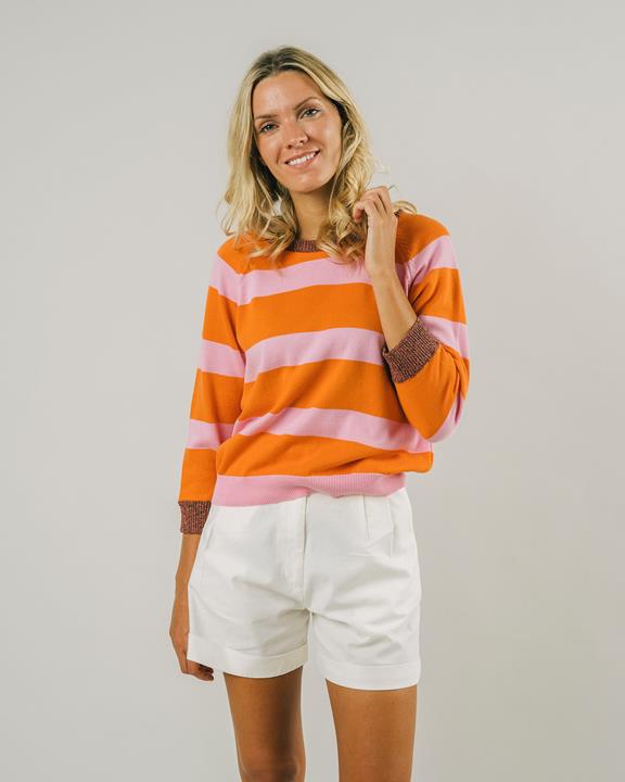 Stripes Sweater Orange 1