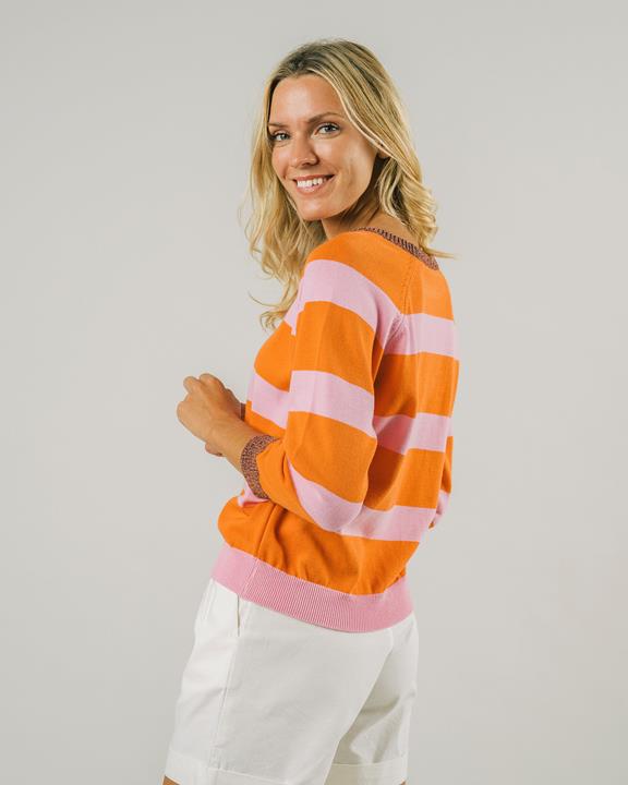 Stripes Sweater Orange 4