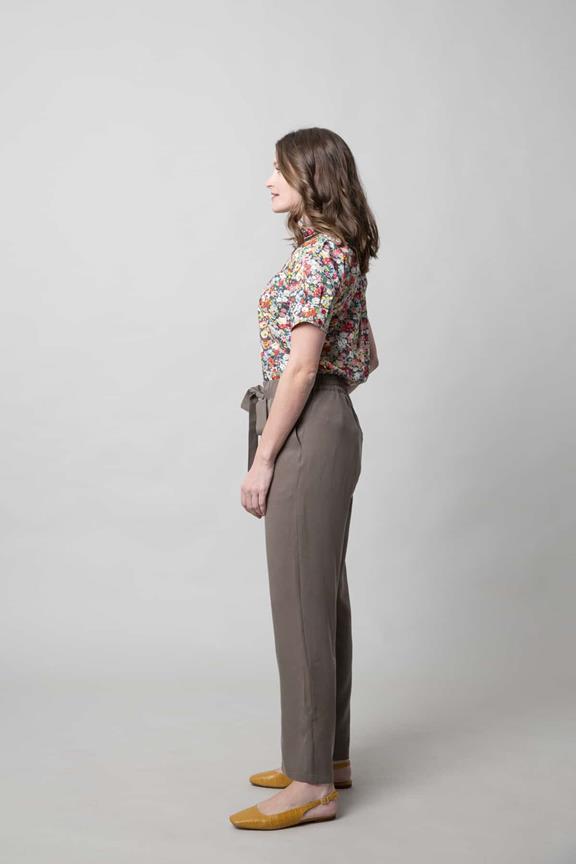Trousers Flora Green Grey 5