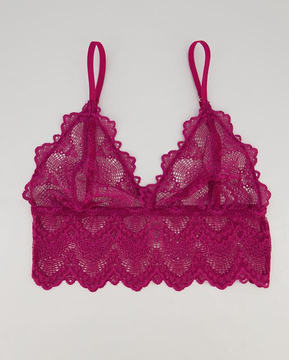 Lace Bralette Top Beetroot 2