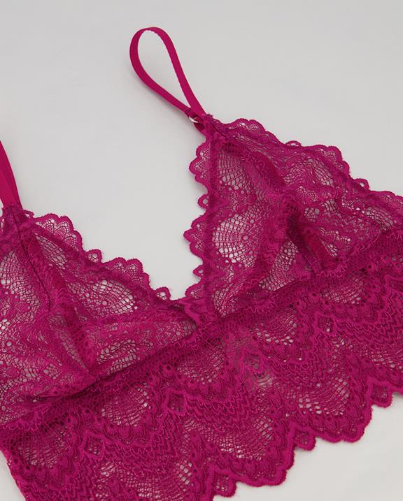 Lace Bralette Top Beetroot 11