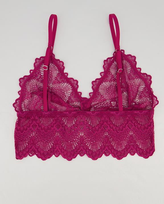 Lace Bralette Top Beetroot 12