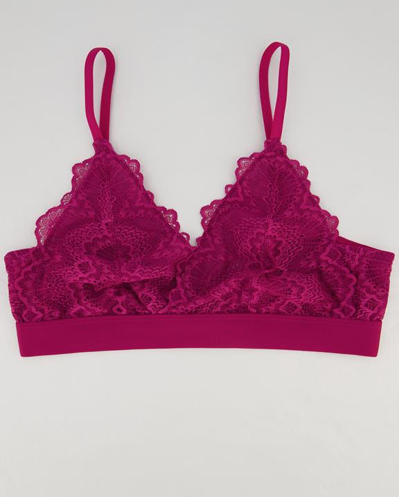 Bralette Spitze Rote Beete Rot 2