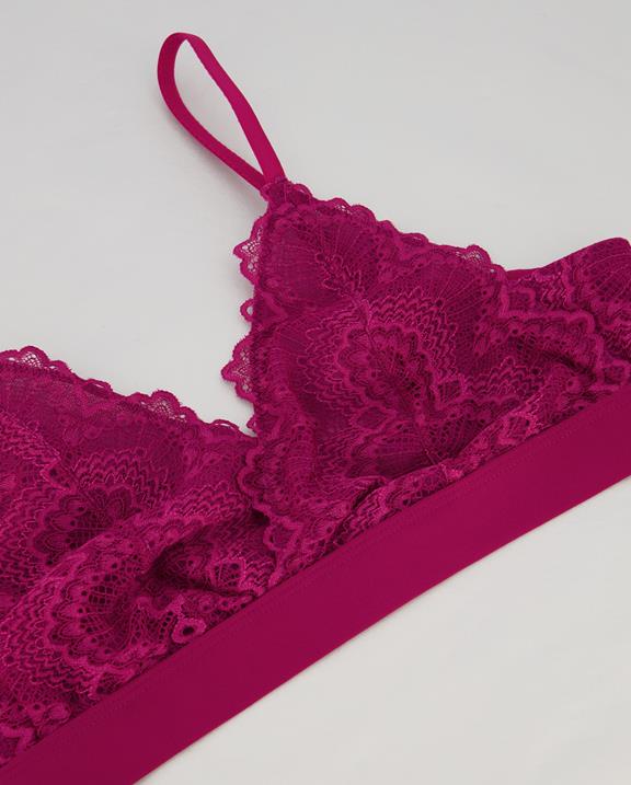 Lace Lined Bralette Beetroot 6