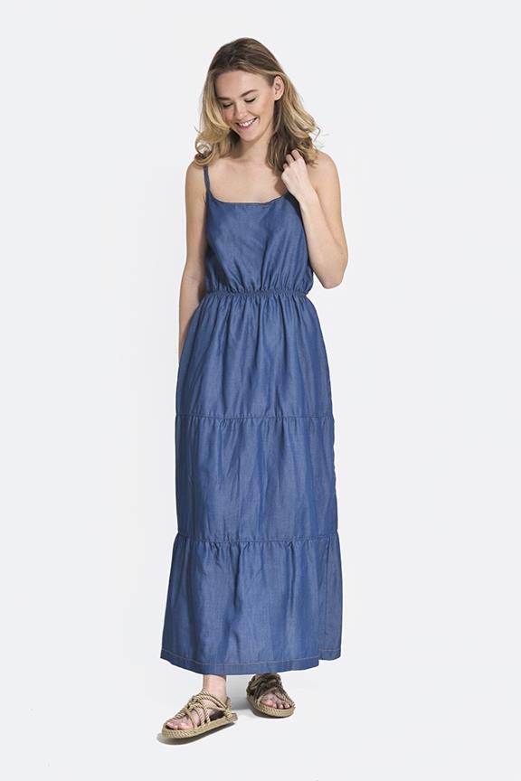 Langes Kleid Blau 3