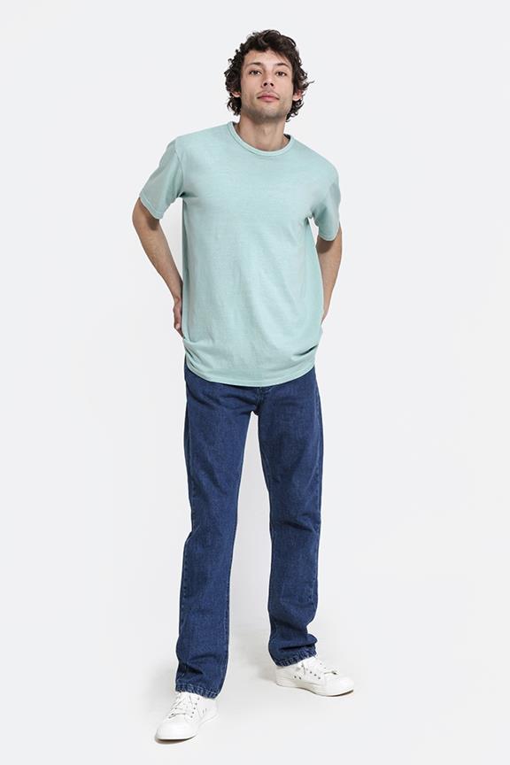 T-Shirt Lichtblauw/Groen 2
