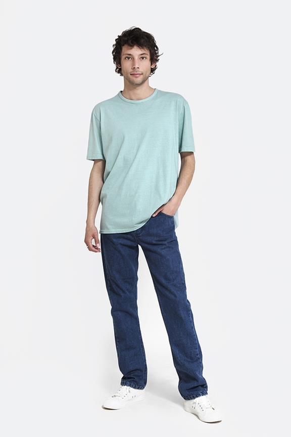 T-Shirt Lichtblauw/Groen 3