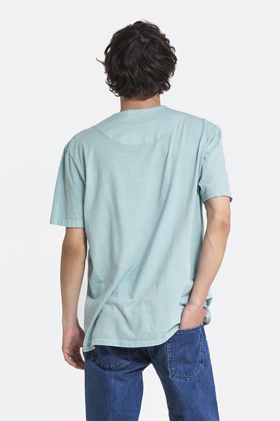T-Shirt Lichtblauw/Groen 4