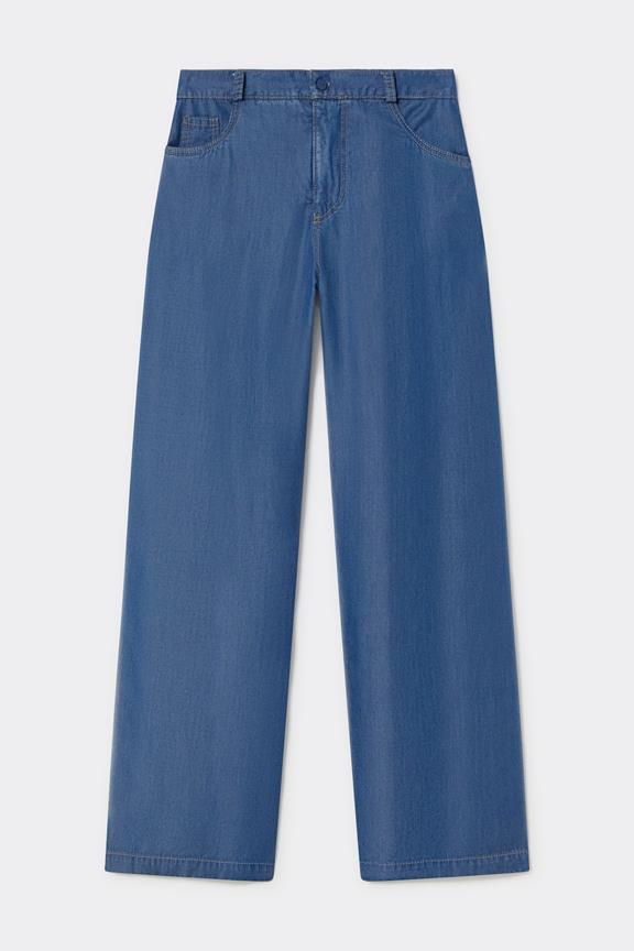 Trousers 5-Pocket Blue 1