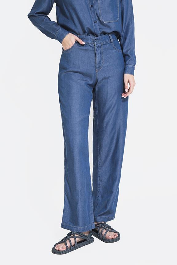 Trousers 5-Pocket Blue 2