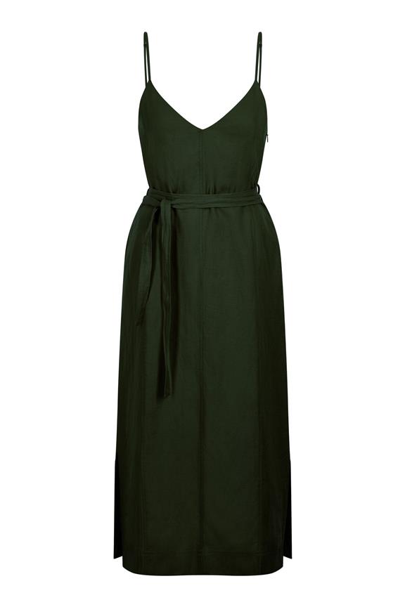 Dress Iman Tencel Linen Green 3