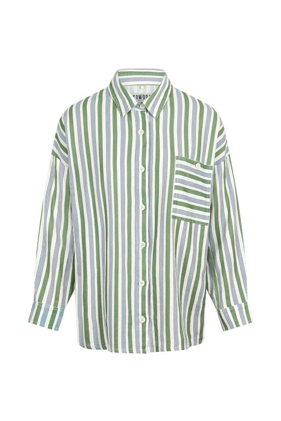Shirt Hanoko Organic Linen Sage Green 2
