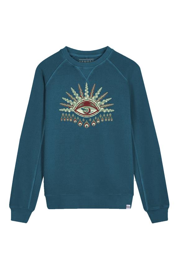 Komodo's Eye Sweatshirt Teal Blue 2