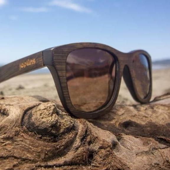 Hayden Wooden Sunglasses Black &Amp; Au Natural 2