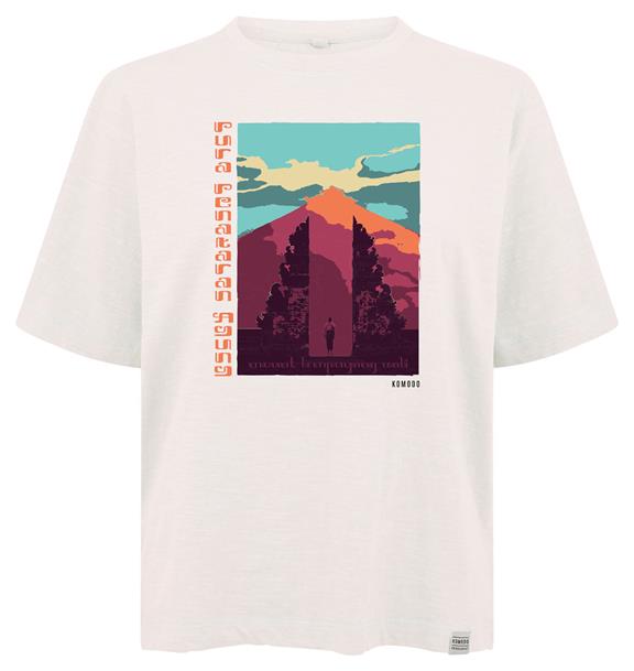 Temple T-Shirt Cremefarben 2