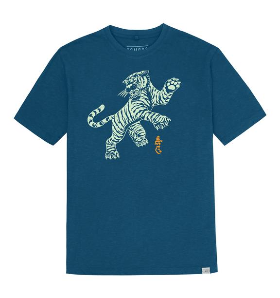 Tiger Pounce T-Shirt Teal Blue 2
