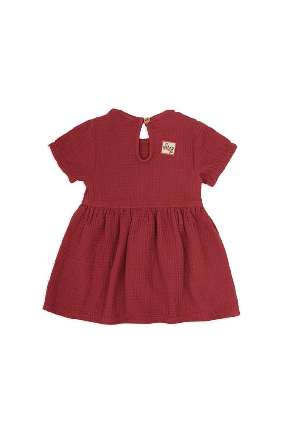 Baby Dress Clay Red 2
