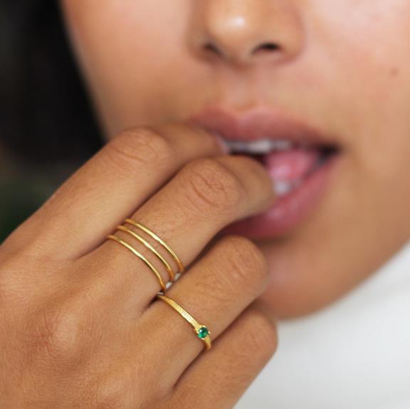 The Emma Ring Red Solid 14k Recycled Gold 3