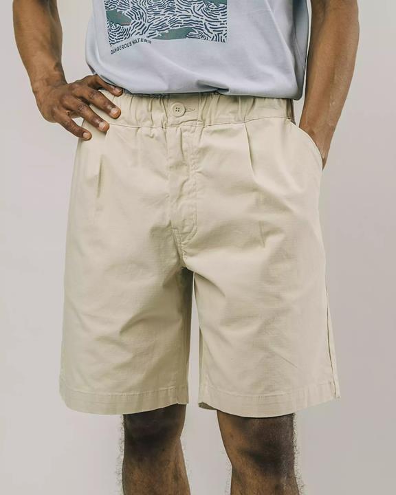 Oversized Ribstop-Shorts Sand 1