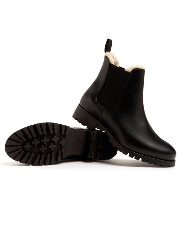 Chelsea Boots Dames Luxe Geïsoleerd Zwart 5