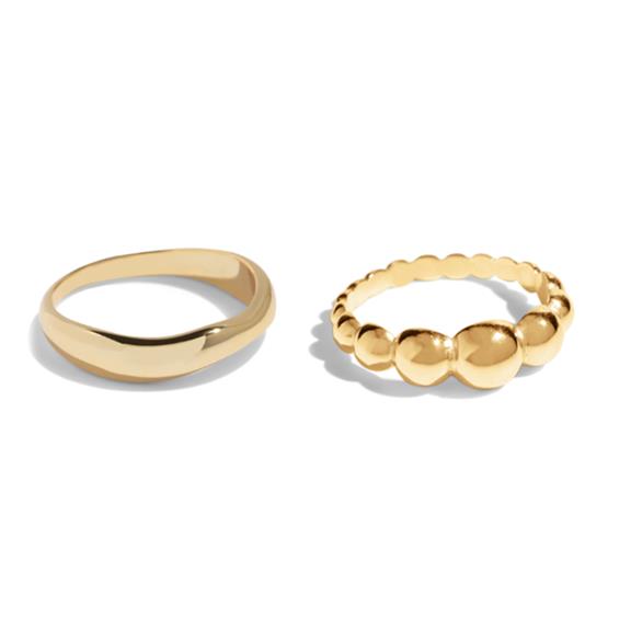 The Go To Ring Set 18k Gold Plated 1
