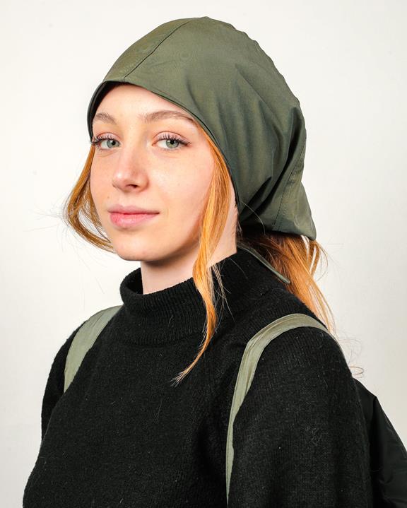Rain Headscarf Verde Fico 3