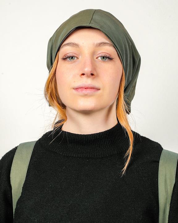 Rain Headscarf Verde Fico 4