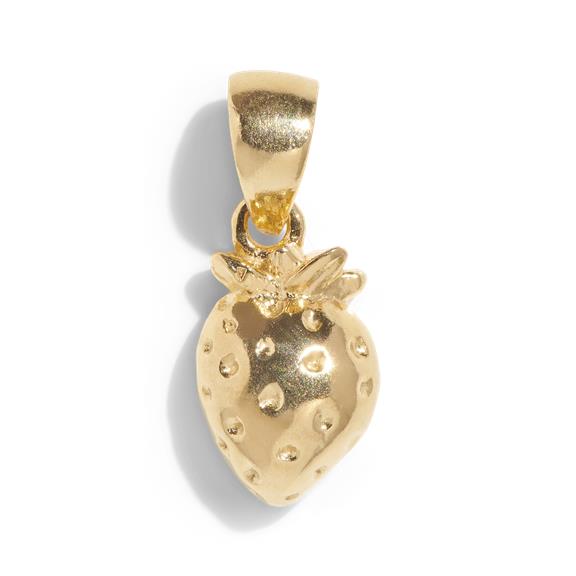 The Strawberry Pendant Solid 14k Gold 1