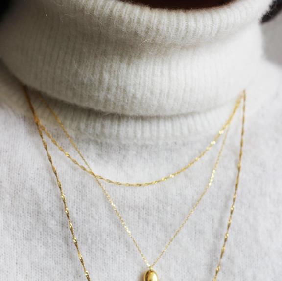 The Raven Necklace Solid 14k Gold 4