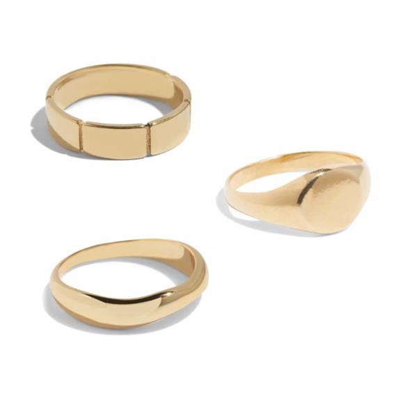 The All Star Ring Set - 18k Gold Plated 1