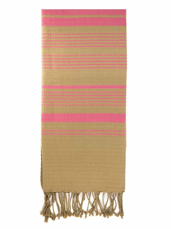 Hammam Towel Sand & Indian Pink 3