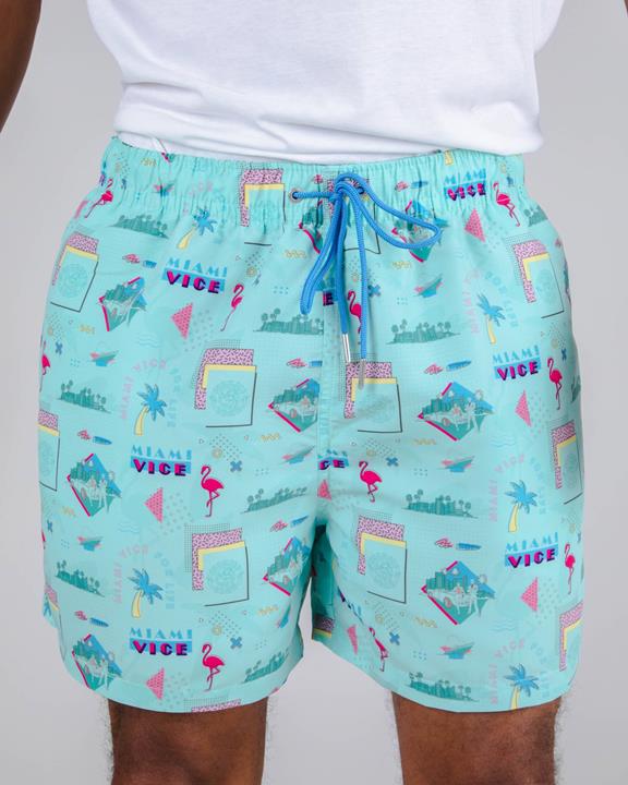 Zwemshort Miami Vice For Life Blauw 1