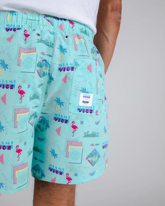 Zwemshort Miami Vice For Life Blauw 2