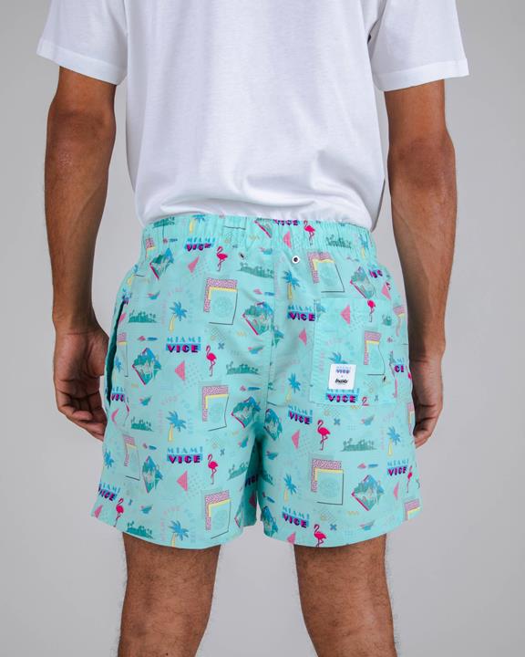 Zwemshort Miami Vice For Life Blauw 3
