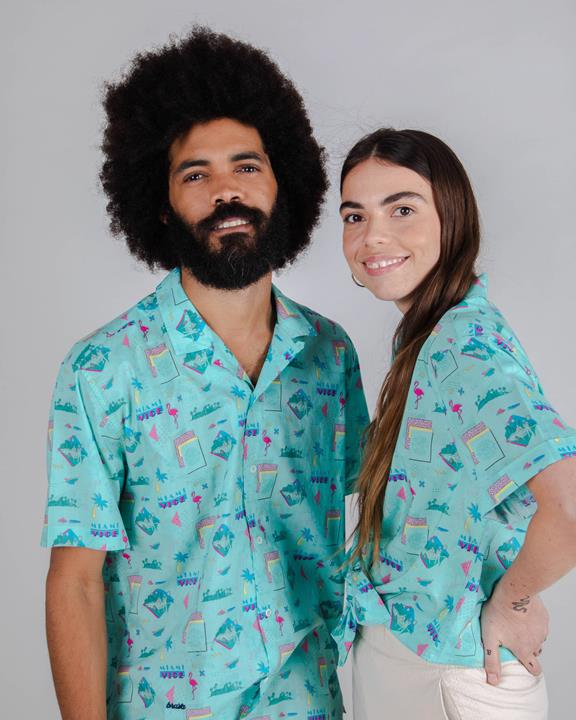 Blouse Miami Vice For Life Blue 1