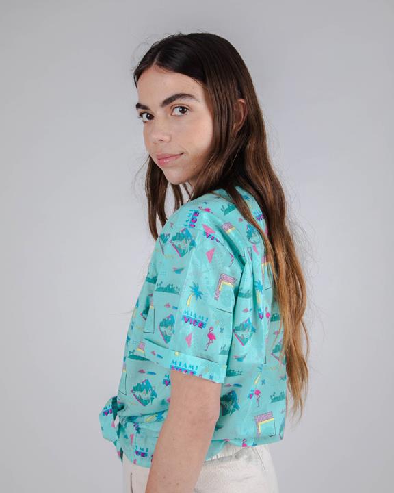 Blouse Miami Vice For Life Blue 5