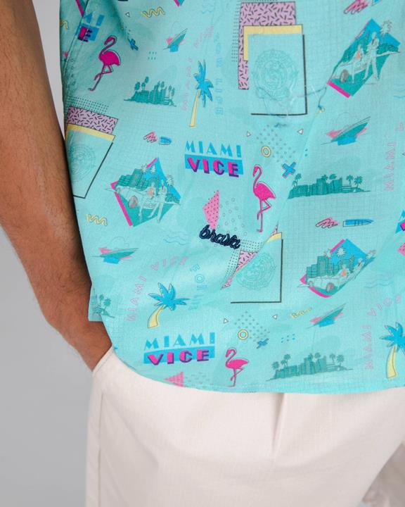 Blouse Miami Vice For Life Blue 9