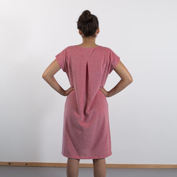 Kleid Recycelte Baumwolle Rot 5