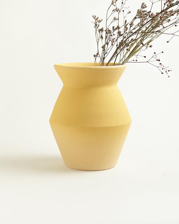 Vase Flores Medium Ockergelb 2