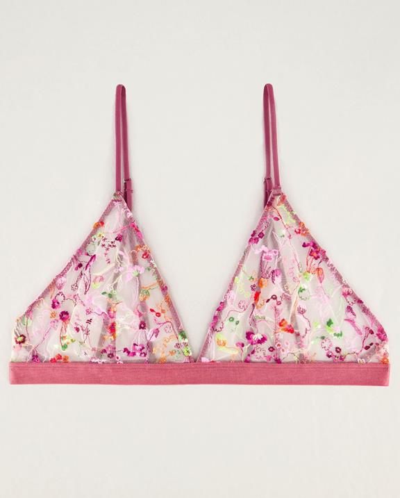 Triangle Bralette Forget Me Not Pink 2