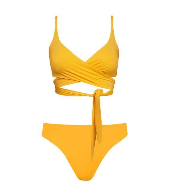Lin + Skyline Slim Bikini Set Yellow 13