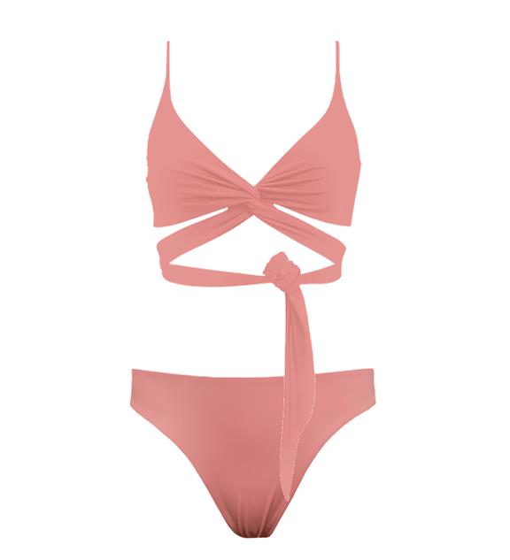 Lin + Skyline Slim Bikini Set Blush Roze 8