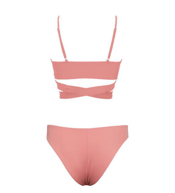 Lin + Skyline Slim Bikini Set Blush Roze 9