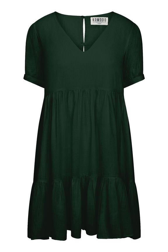 Sky Corn Fabric Mini Dress Forest Green 1