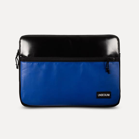 Laptop-Hülle Fronttasche Schwarz Blau 1