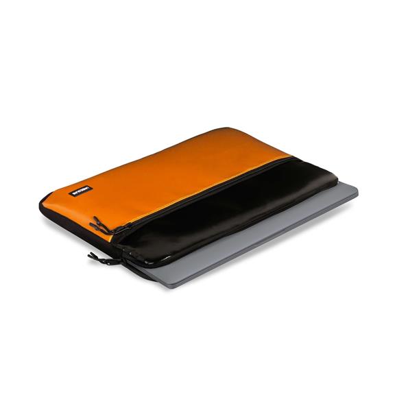 Laptop-Hülle Fronttasche Schwarz Orange 4