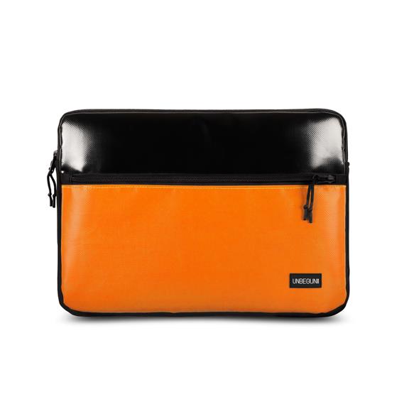Laptop-Hülle Fronttasche Schwarz Orange 5