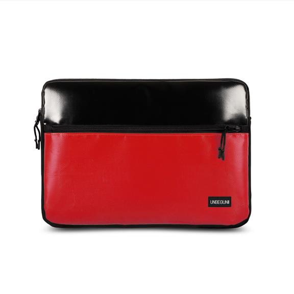 Laptop Sleeve Front Pocket Black Red 5