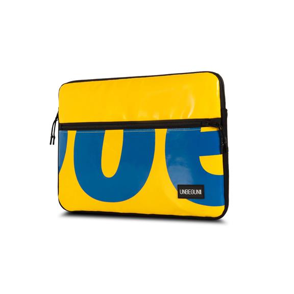 Laptop-Hülle Fronttasche Gelb Blau I 4