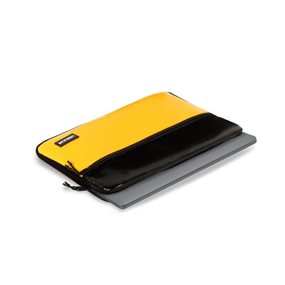 Laptop Sleeve Front Pocket Black Yellow 4